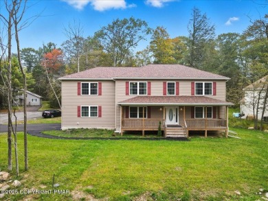 Forget the stress of building--this exceptional 2021 Colonial is on Pocono Farms Country Club in Pennsylvania - for sale on GolfHomes.com, golf home, golf lot