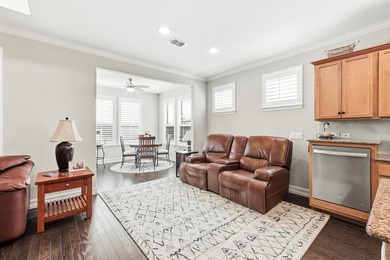 Striking Abbeyville Model located on a corner lot in the vibrant on Frisco Lakes Golf Course in Texas - for sale on GolfHomes.com, golf home, golf lot