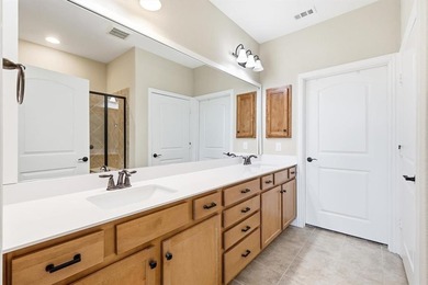 Striking Abbeyville Model located on a corner lot in the vibrant on Frisco Lakes Golf Course in Texas - for sale on GolfHomes.com, golf home, golf lot