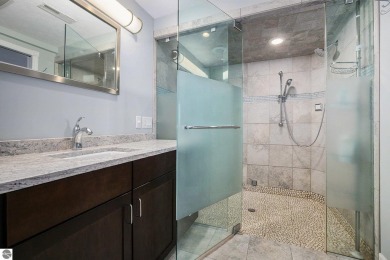 Private Luxury Estate with Panoramic Bay Views in Gated on Lochen Heath Golf Course in Michigan - for sale on GolfHomes.com, golf home, golf lot