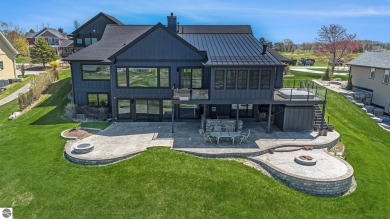 Private Luxury Estate with Panoramic Bay Views in Gated on Lochen Heath Golf Course in Michigan - for sale on GolfHomes.com, golf home, golf lot