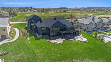Private Luxury Estate with Panoramic Bay Views in Gated on Lochen Heath Golf Course in Michigan - for sale on GolfHomes.com, golf home, golf lot