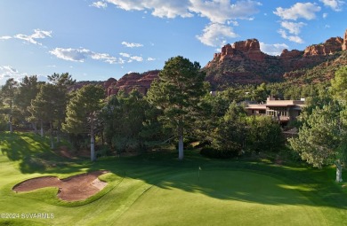 Open your private gated bridge to enter this beautiful oasis on Oakcreek Country Club in Arizona - for sale on GolfHomes.com, golf home, golf lot