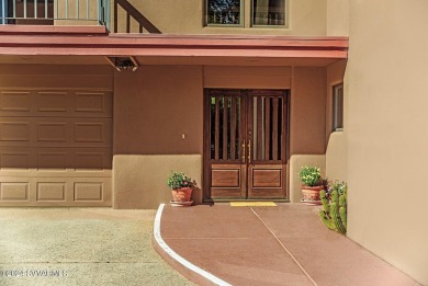 Open your private gated bridge to enter this beautiful oasis on Oakcreek Country Club in Arizona - for sale on GolfHomes.com, golf home, golf lot