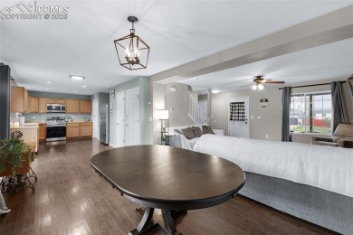 Discover this bright two-story home in the Woodmen Hills on Antler Creek Golf Course in Colorado - for sale on GolfHomes.com, golf home, golf lot