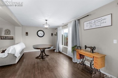 Discover this bright two-story home in the Woodmen Hills on Antler Creek Golf Course in Colorado - for sale on GolfHomes.com, golf home, golf lot