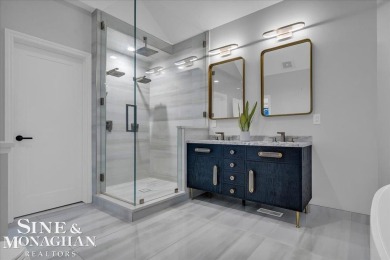 Not a single detail was spared in this sprawling custom brick on St Clair River Country Club in Michigan - for sale on GolfHomes.com, golf home, golf lot