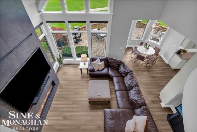 Not a single detail was spared in this sprawling custom brick on St Clair River Country Club in Michigan - for sale on GolfHomes.com, golf home, golf lot