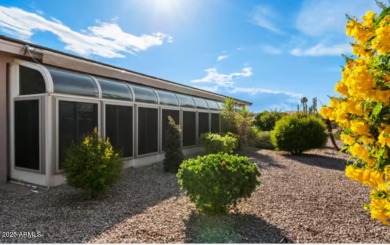Welcome to this stunning 2-bedroom + den home perfectly on Sunland Springs Golf Course  in Arizona - for sale on GolfHomes.com, golf home, golf lot