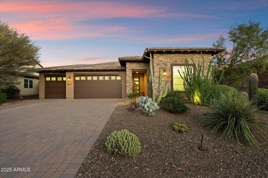 Set on an elevated premium lot capturing sweeping views of Four on Vista Verde Golf Course in Arizona - for sale on GolfHomes.com, golf home, golf lot