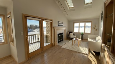 Rare opportunity to own a luxury lakefront home in the private on Lakes of the Four Seasons Country Club in Indiana - for sale on GolfHomes.com, golf home, golf lot