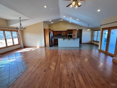 Incredible views of Lake Beckwith from the deck of this spacious on Hollydot Golf Course in Colorado - for sale on GolfHomes.com, golf home, golf lot