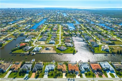 Highly sought-after SW Cape Gulf Access Pool Home with 135 feet on Royal Tee Country Club in Florida - for sale on GolfHomes.com, golf home, golf lot