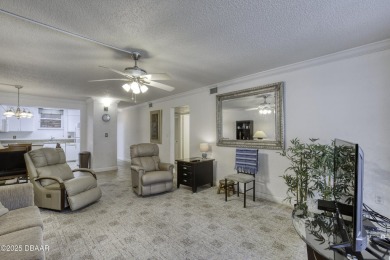 Enjoy easy living in this beautifully furnished 2-bedroom on Daytona Beach Golf Club in Florida - for sale on GolfHomes.com, golf home, golf lot