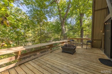 This cozy chalet offers the classic A-frame design with a on Innsbrook Resort Golf Course in Missouri - for sale on GolfHomes.com, golf home, golf lot