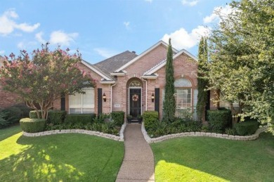 Single-story home with magnificent curb appeal nestled in the on The Clubs at Prestonwood in Texas - for sale on GolfHomes.com, golf home, golf lot