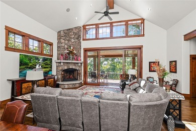 Breathtaking views of Lake Keowee's only waterfall frame this on The Cliffs At Keowee Falls in South Carolina - for sale on GolfHomes.com, golf home, golf lot