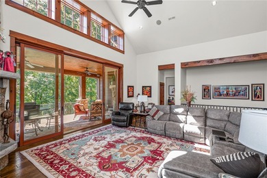 Breathtaking views of Lake Keowee's only waterfall frame this on The Cliffs At Keowee Falls in South Carolina - for sale on GolfHomes.com, golf home, golf lot