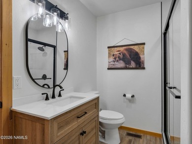 Discover Northern Arizona living in this rare true log cabin on Highland Meadows Golf Club in Arizona - for sale on GolfHomes.com, golf home, golf lot