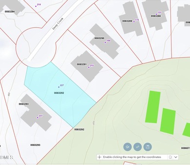 This is a beautiful, flat lot on a very private cul-de-sac on Chapel Ridge Golf Club in North Carolina - for sale on GolfHomes.com, golf home, golf lot