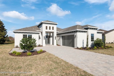 One look at this gorgeous new build in upscale Glen Lakes will on Glen Lakes Country Club in Florida - for sale on GolfHomes.com, golf home, golf lot