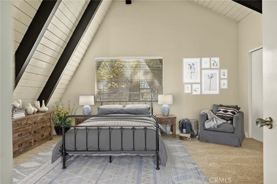 Step into this beautiful remodeled A frame cabin-a timeless on Lake Arrowhead Country Club in California - for sale on GolfHomes.com, golf home, golf lot