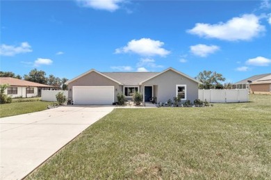 2021 CONCRETE BLOCK STUCCO BUILT HOME WITH 6 FOOT VINYL FENCED on Marion Oaks Country Club in Florida - for sale on GolfHomes.com, golf home, golf lot