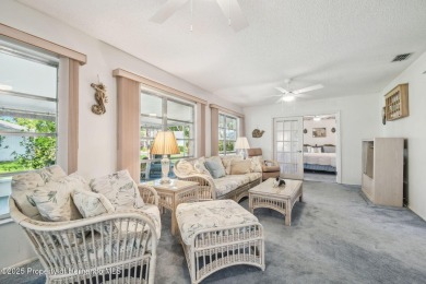 Don't miss this well-maintained Oakmont model featuring 2 on Timber Pines Golf Course in Florida - for sale on GolfHomes.com, golf home, golf lot