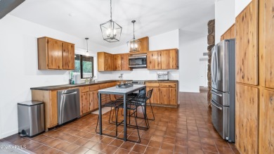Discover a truly exceptional turnkey home nestled in a quiet on Oakcreek Country Club in Arizona - for sale on GolfHomes.com, golf home, golf lot