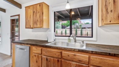 Discover a truly exceptional turnkey home nestled in a quiet on Oakcreek Country Club in Arizona - for sale on GolfHomes.com, golf home, golf lot