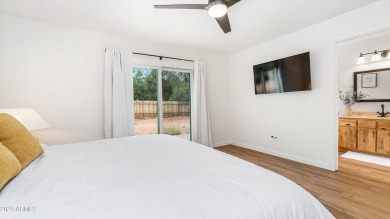 Discover a truly exceptional turnkey home nestled in a quiet on Oakcreek Country Club in Arizona - for sale on GolfHomes.com, golf home, golf lot