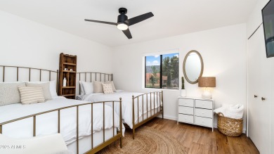 Discover a truly exceptional turnkey home nestled in a quiet on Oakcreek Country Club in Arizona - for sale on GolfHomes.com, golf home, golf lot