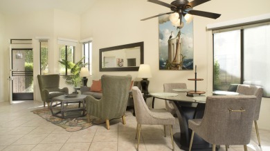 Nestled in the highly sought-after gated community of Palm on Palm Desert Resort Country Club in California - for sale on GolfHomes.com, golf home, golf lot
