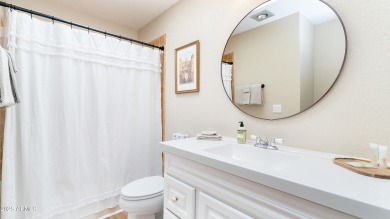 Discover a truly exceptional turnkey home nestled in a quiet on Oakcreek Country Club in Arizona - for sale on GolfHomes.com, golf home, golf lot