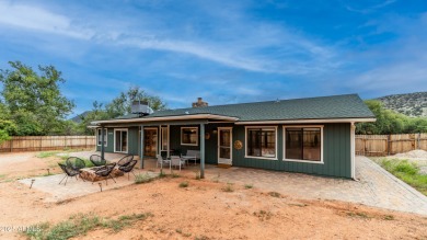 Discover a truly exceptional turnkey home nestled in a quiet on Oakcreek Country Club in Arizona - for sale on GolfHomes.com, golf home, golf lot