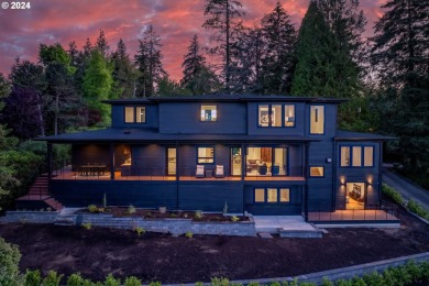 Experience luxury living overlooking the 13th hole of the iconic on Oswego Lake Country Club in Oregon - for sale on GolfHomes.com, golf home, golf lot