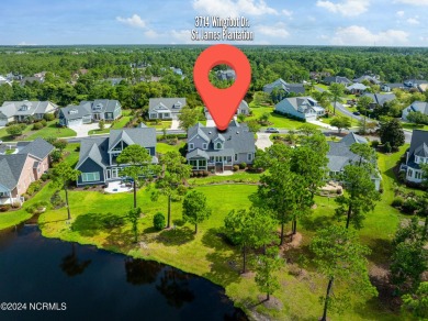 Location, location, location!   Beautiful custom home with on Members Club At St. James Plantation in North Carolina - for sale on GolfHomes.com, golf home, golf lot