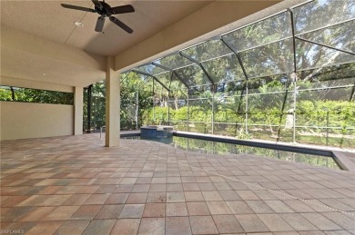 Offering over 3,000 square feet of one-level living with soaring on Estero Country Club in Florida - for sale on GolfHomes.com, golf home, golf lot