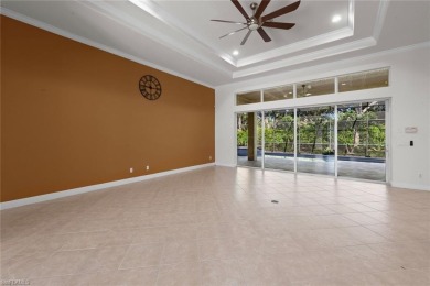 Offering over 3,000 square feet of one-level living with soaring on Estero Country Club in Florida - for sale on GolfHomes.com, golf home, golf lot