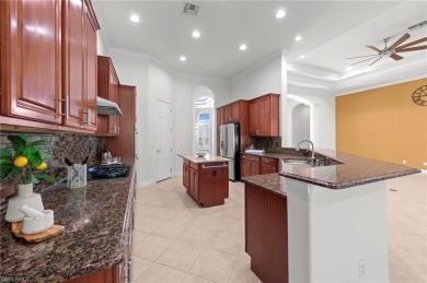 Offering over 3,000 square feet of one-level living with soaring on Estero Country Club in Florida - for sale on GolfHomes.com, golf home, golf lot