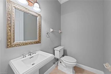 Offering over 3,000 square feet of one-level living with soaring on Estero Country Club in Florida - for sale on GolfHomes.com, golf home, golf lot