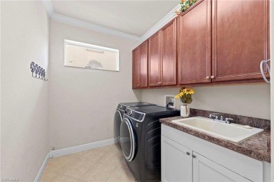Offering over 3,000 square feet of one-level living with soaring on Estero Country Club in Florida - for sale on GolfHomes.com, golf home, golf lot