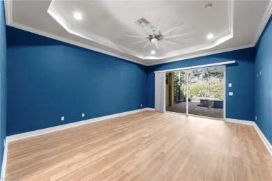 Offering over 3,000 square feet of one-level living with soaring on Estero Country Club in Florida - for sale on GolfHomes.com, golf home, golf lot