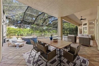 Offering over 3,000 square feet of one-level living with soaring on Estero Country Club in Florida - for sale on GolfHomes.com, golf home, golf lot