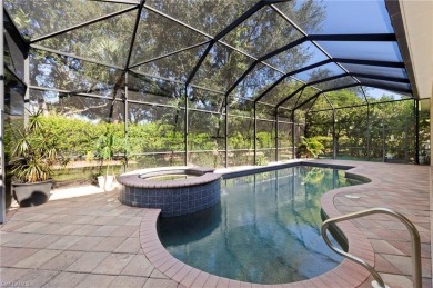 Offering over 3,000 square feet of one-level living with soaring on Estero Country Club in Florida - for sale on GolfHomes.com, golf home, golf lot