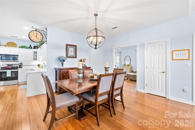 Brick end-unit patio home with flowing floor plan - vaulted on Highland Creek Golf Club in North Carolina - for sale on GolfHomes.com, golf home, golf lot