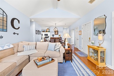 Brick end-unit patio home with flowing floor plan - vaulted on Highland Creek Golf Club in North Carolina - for sale on GolfHomes.com, golf home, golf lot