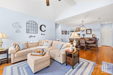 Brick end-unit patio home with flowing floor plan - vaulted on Highland Creek Golf Club in North Carolina - for sale on GolfHomes.com, golf home, golf lot