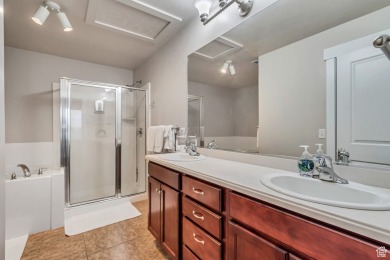 Directly off the kitchen leads to a PRIVATE cover patio, with no on Schneiters Pebble Brook Golf Course in Utah - for sale on GolfHomes.com, golf home, golf lot