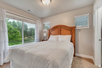 Directly off the kitchen leads to a PRIVATE cover patio, with no on Schneiters Pebble Brook Golf Course in Utah - for sale on GolfHomes.com, golf home, golf lot